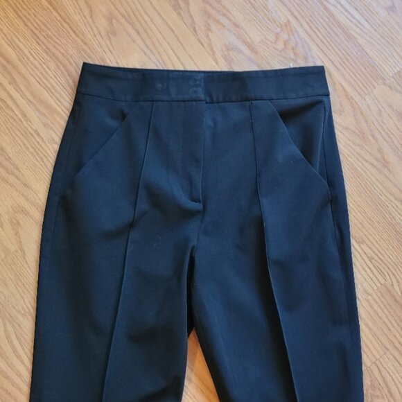 VERONICA BEARD HIGH RISE FLAT FRONT FLARED DRESS PANTS STRETCH sz 4 - Picture 3 of 7